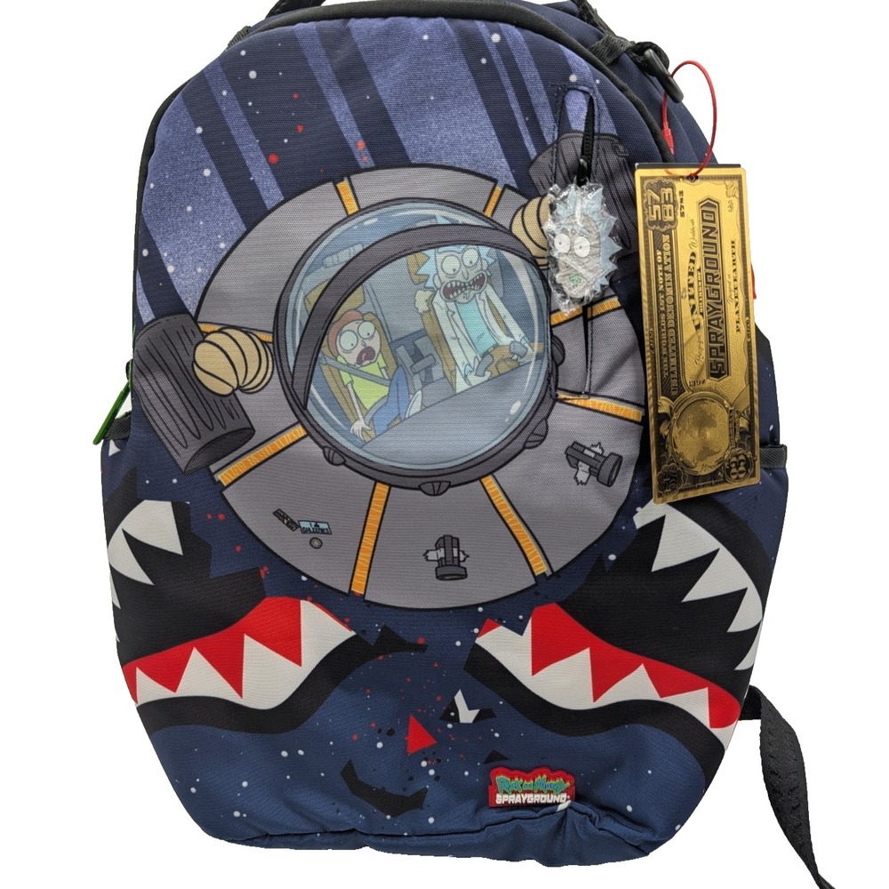 Sprayground Rick and Morty OOPS Backpack Limited Edition SOLD OUT - NEW W/ TAGS